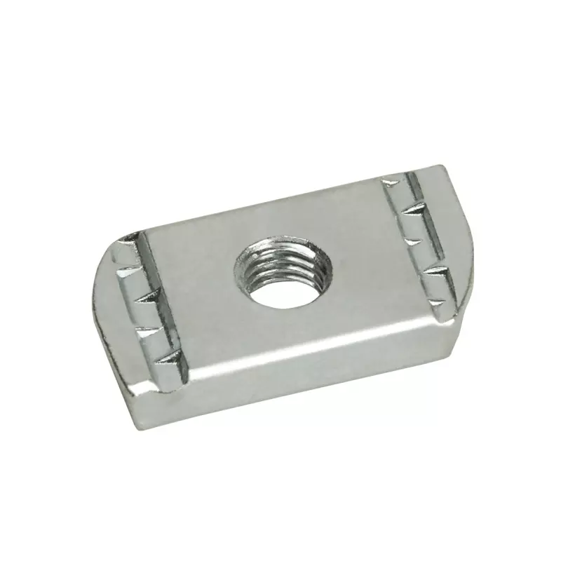 Écrou coulissant pou rail Strut M8 zingué - 41x41/41x21 mm - Boite de 50 - CELO - 9418TS