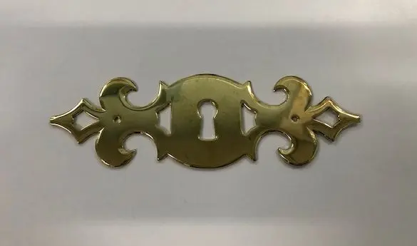 Entrée Tiroir découpée DU5166 /130mm  Laiton poli