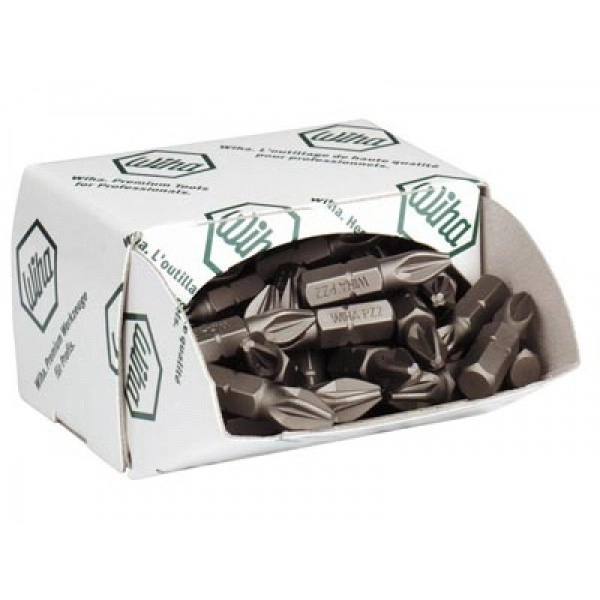 Embout de vissage WIHA Standard - Boite de 50 pièces - PZ2 x 25 mm - 08057