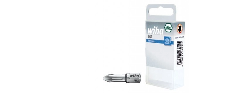 Embout de vissage WIHA Torsion ZOT - 2 pieces - PH3 x 25 mm - 07878