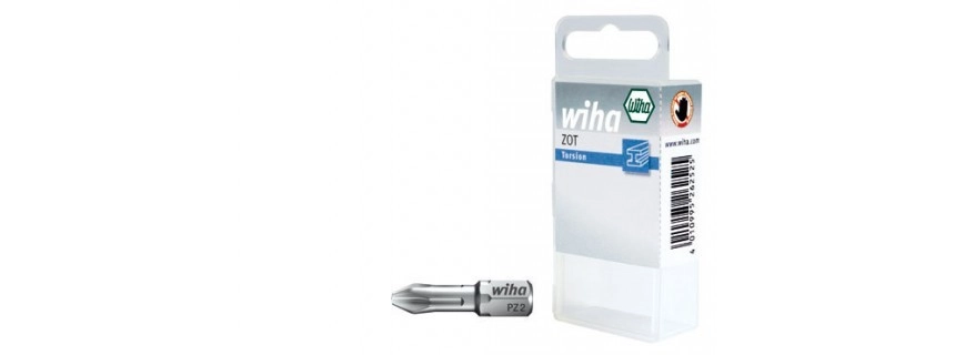 Embout de vissage WIHA Torsion ZOT - boite 2 pièces - PZ3 x 25 mm - 07882