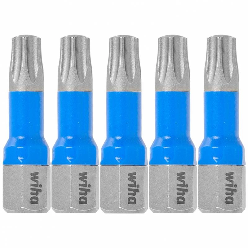 Boîte de 5 embouts "T" Torx T25x25 mm WIHA - 41607