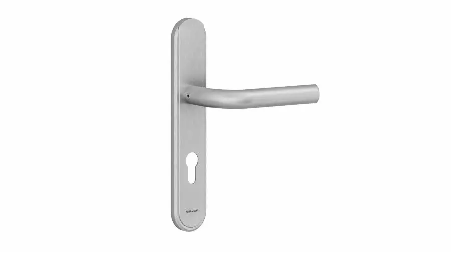 Ensemble Vercy AH200 Béquille 471L sur plaque Clé i BEZAULT entraxe 195 C7 inox brossé - 204784