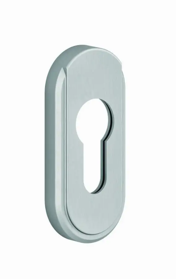 Jeu de rosaces étroites 6454 Vercy AH200 Clé i BEZAULT inox brossé - 204810