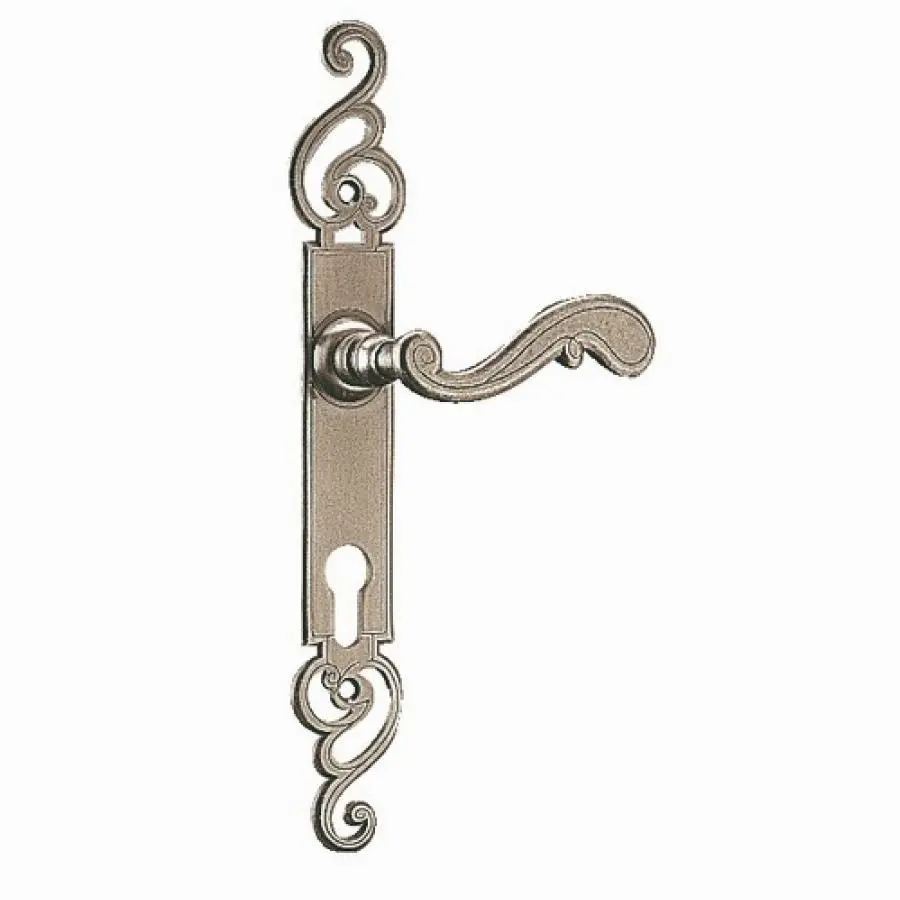 Ensemble de porte Bayeux BOUVET Fer patiné cémenté - Cylindre - 791