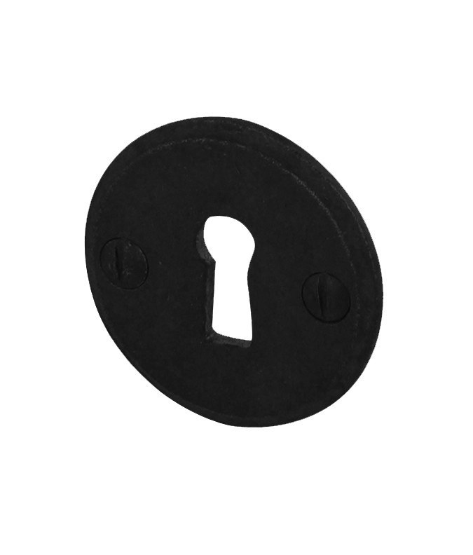 Entrée de porte Ø 43 mm BRIONNE Shérardisé noir - Clé L - 1050711SN   
