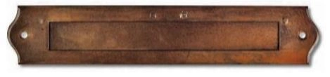 Entrée boîte à lettre 230x28 mm BRIONNE Rouillé - 1180320RO
