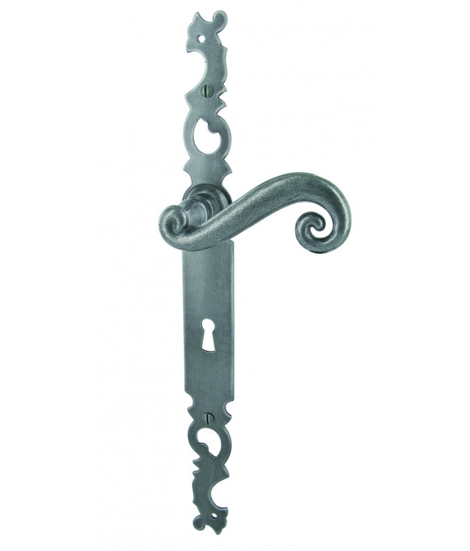 Ensemble Indre BRIONNE fer gris Clé L - porte 40 entraxe 195 Axe 70 - 6911741FG