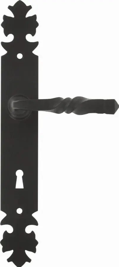 Ensemble de porte Bourgogne rehausse 1 côté BOUVET Noir cémenté - Clé i - 29813