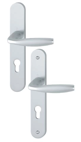 Ensemble sur plaque New-York 1810/300M HOPPE Argent Clé i - 3281151