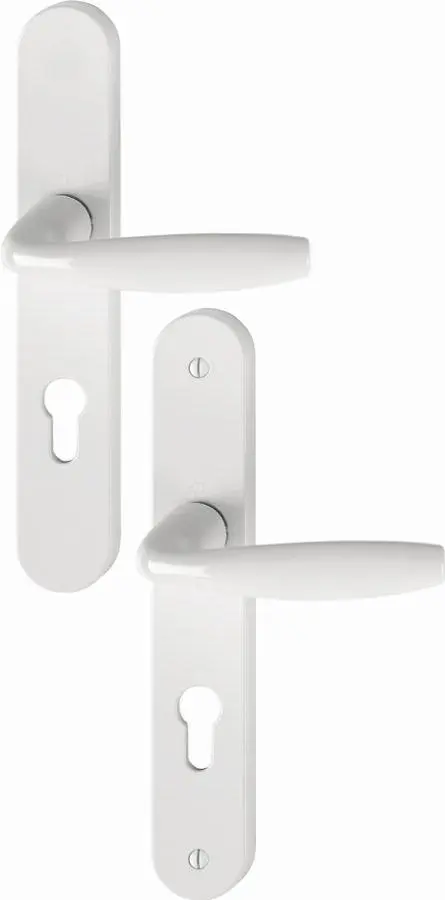 Ensemble sur plaque New-York 1810/300M HOPPE Blanc Pur Clé i PZ-70 - 3281178