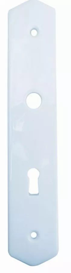 Plaque porcelaine blanche MERIGOUS - Clé L - V0106.11.100