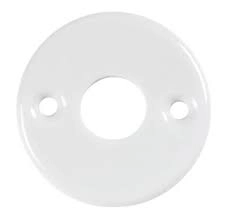 Rosace porcelaine blanche MERIGOUS - Bec de cane - V7340.11.100