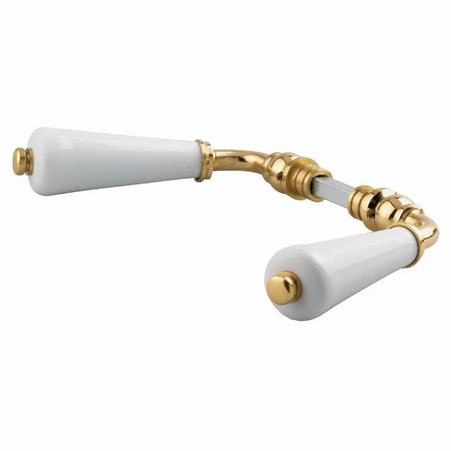 Béquille porcelaine double canon BRIONNE C7x77 - Blanc - 000.2047.01PN