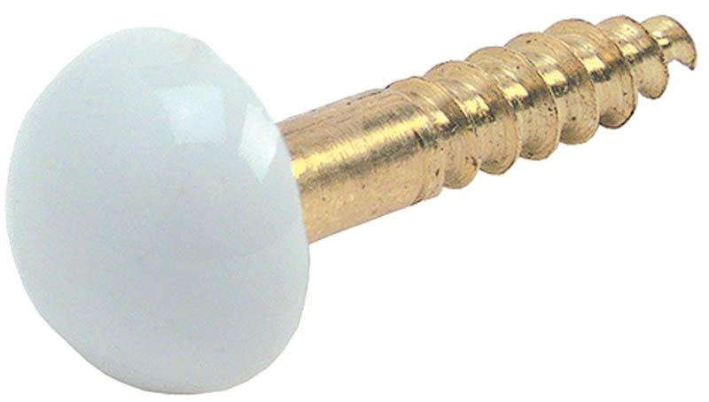 Vis + cache porcelaine blanc BRIONNE - 000.4010.01PN