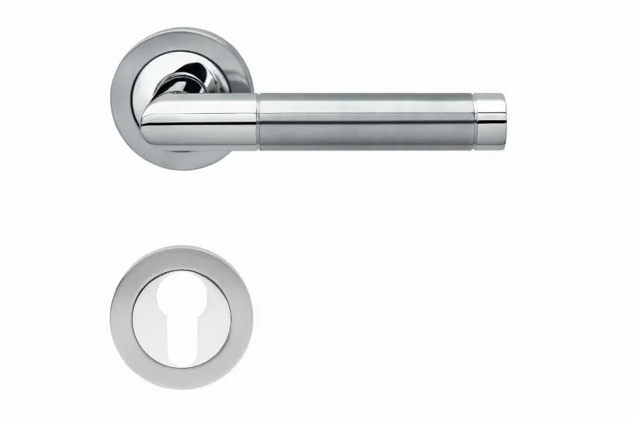 Ensemble béquille sur rosace Clé i BE700A KARCHER DESIGN Inox poli satiné - BE700A-PZ0-73