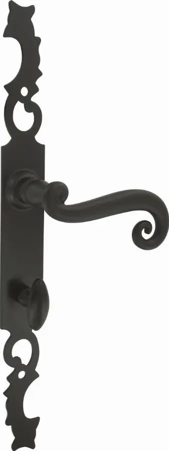 Ensemble de porte rustique Aquitaine 41 BOUVET Fer noir - Condamnation - 16408