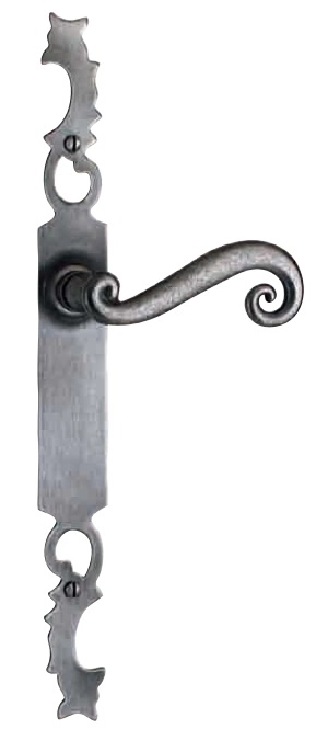 Ensemble de porte rustique Aquitaine 41 BOUVET Epoxy gris - Bec de cane - 425