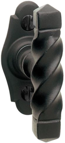 Bouton sur platine Bourgogne BOUVET Fer noir - 12417