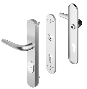 Ensemble de sécurite blindé Blindomax double béquille DISEC Clé i - Argent FF6 - A0P54D1F F6