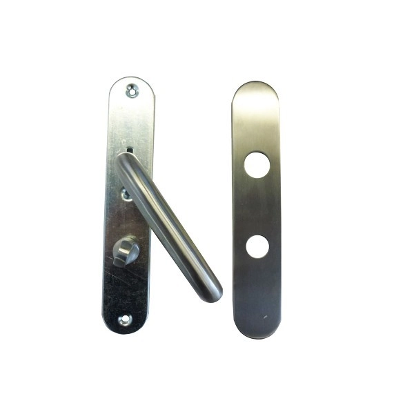 Ensemble sur plaque Inox 304 2 coudes Vabre WC à voyant BLINDOMAX - Contre plaque ép.38/55 mm - 796