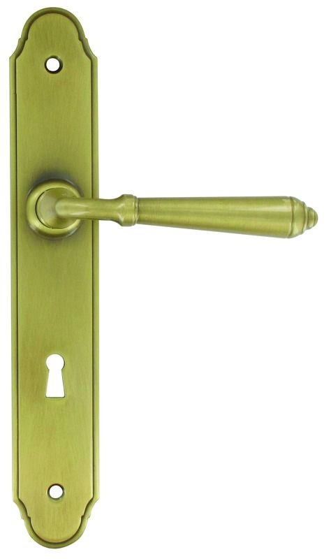 Ensemble de porte Namur Clé L BOUVET Laiton patiné - 47046