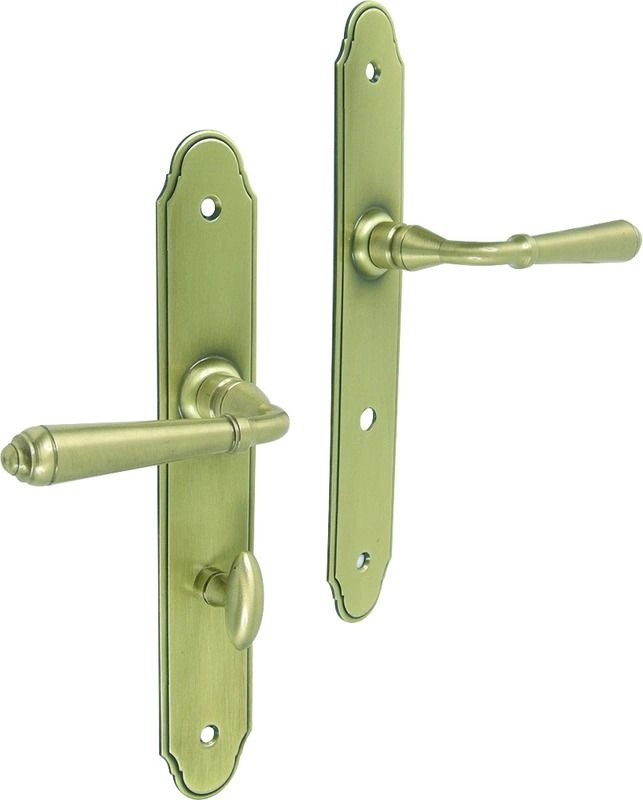 Ensemble de porte Namur Condamnation BOUVET Laiton patiné - 47048