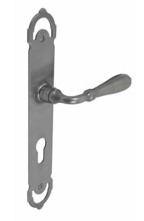 Ensemble de porte rehausse 2 côtés BOUVET Fer patiné cémenté - Clé i - 48410