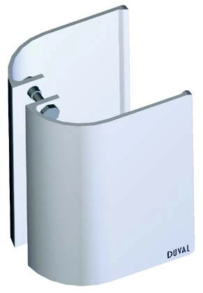 Poignée aileron 1780 alu blanc 9010 DUVAL - H.150 entraxe 110 - 24-0106-3152