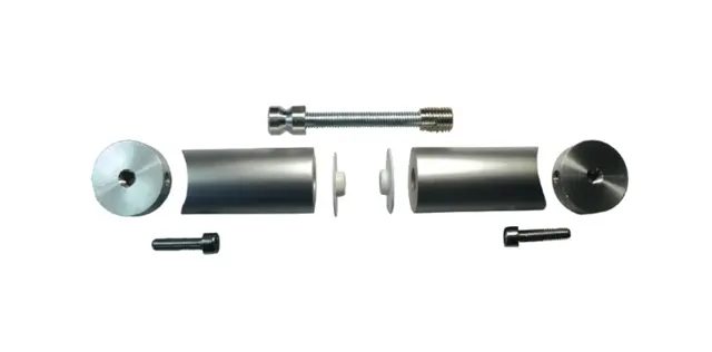 Ensemble d'accessoires inox 1865 DUVAL pour montage double droit de poignée de tirage - 22-0720-5504