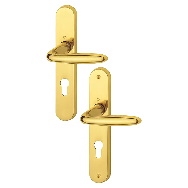 Ensemble de porte Verona HOPPE - Laiton poli - M151/265LF - Clé i - 2811051