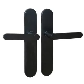 Ensemble poignée aluminium sur plaque acier Meudon K CADAP - MEUDONK