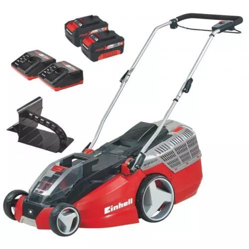 Tondeuse Lithium sur accu - 43cm - GE-CM 43 Li M - EINHELL - avec 2 batteries 18V 4.0Ah - chargeur - 3413130	