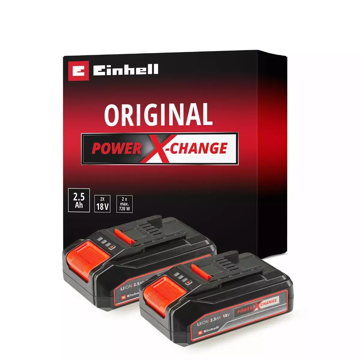 Lot de 2 batteries PXC-Twinpack CB - 2x 18V 2,5Ah - EINHELL - 4511524