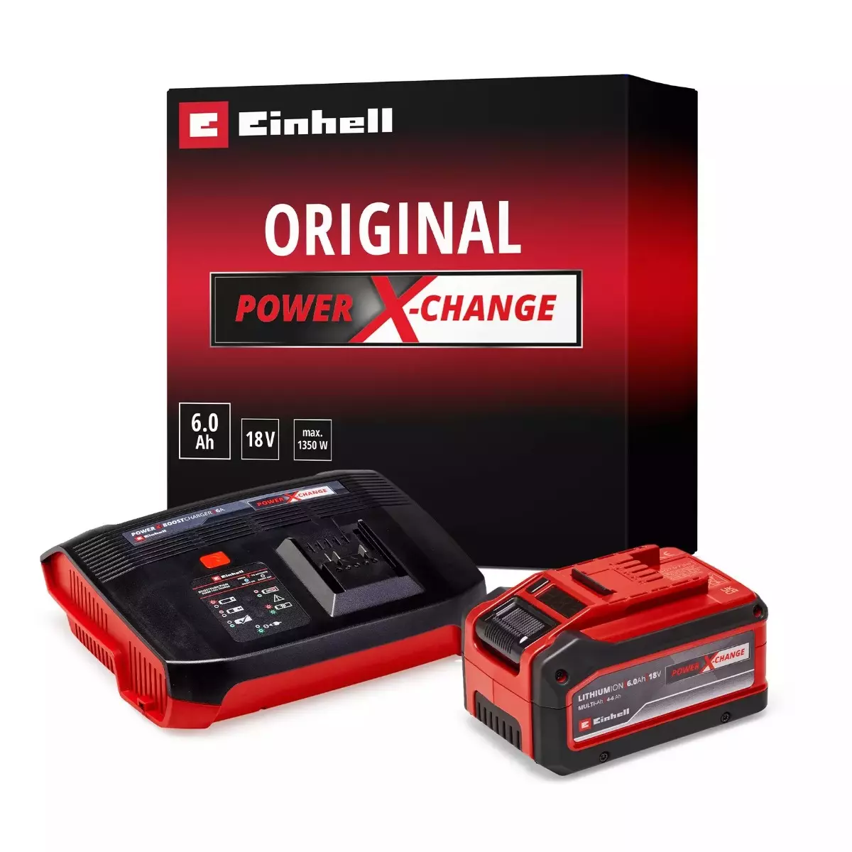Starter Kit Power X Change 18V 4-6Ah & 6A Boostcharger - EINHELL - 4512143