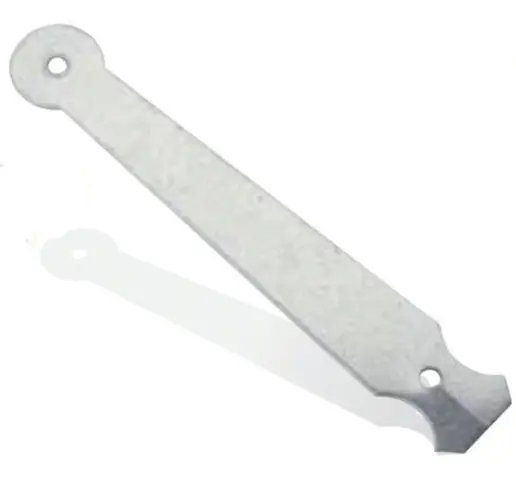 Patte scellement L.160mm BOURG MERMIER - zingué blanc - M-633163