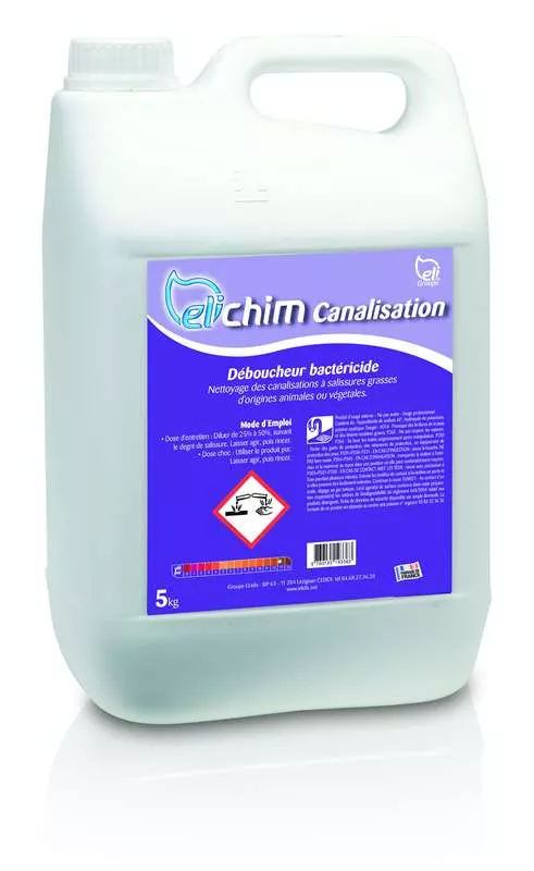 Déboucheur ELIDIS Elichim pour canalisation bactéricide - Bidon de 5 kg - CUICAN005