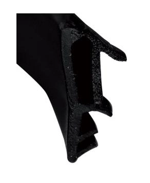 Joint pose sur ouvrant KISO - rainure 4mm - Feuillure 12 mm - 180M - SP 412 F Noir