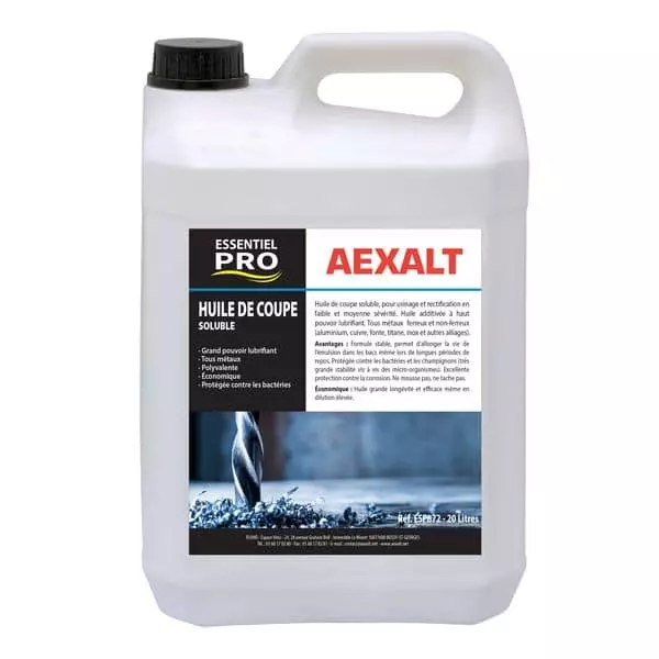 Huile de coupe soluble - Bidon 5L - AEXAL - ESP872
