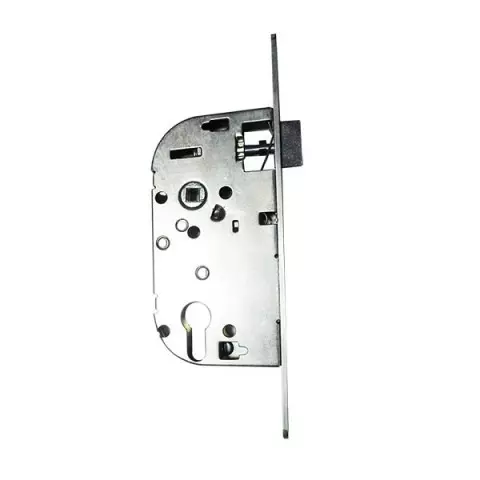 Serrure axe 50 NF Métalux clé L droite sans gâche réversible (CDT25) - aspect inox - EURO-ELZETT - G838E2D7K4 ROZ