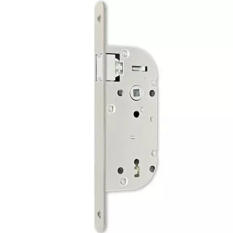 Serrure Axe 50 NF métalux, clé l gauche aspect inox M/Variures 5 sans gache réversible - EURO-ELZETT - G840E2D7K4L ROZ