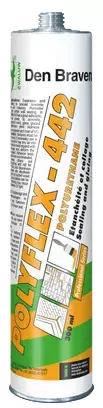 Mastic-colle polyuréthane - bâtiment - cartouche 300 ml - Polyflex 442 DEN BRAVEN - 310002XX