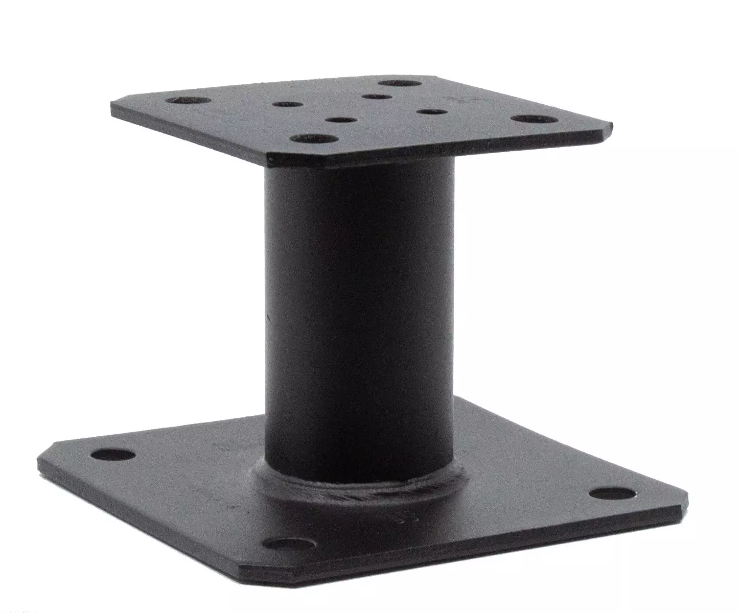 Pied de poteau fixe - Type A - Hauteur 100 mm - Finition noire - SIMPSON - PPA100PB