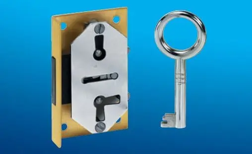 Serrure pène dormant à entailler 3 georges  Réf 0649 Junie