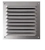 Grille aération en aluminium avec moustiquaire-[Dimensions:400 x 50]