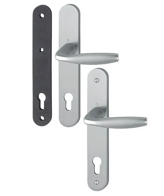 Ensemble porte d'entrée  NEW YORK E.92mm  en Alu blanc