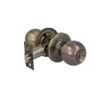 Serrure tubulaire à clé extérieur Modèle 613 Laiton Vieilli