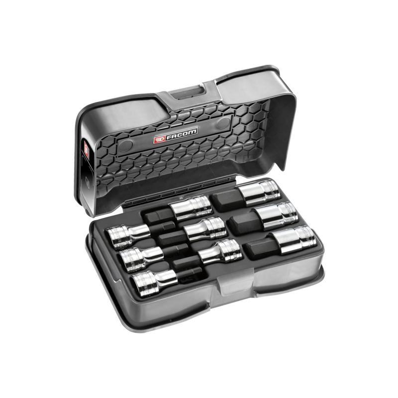 Coffret douilles tournevis 1/2" 6 pans 5-19 mm FACOM - STM.J9APB