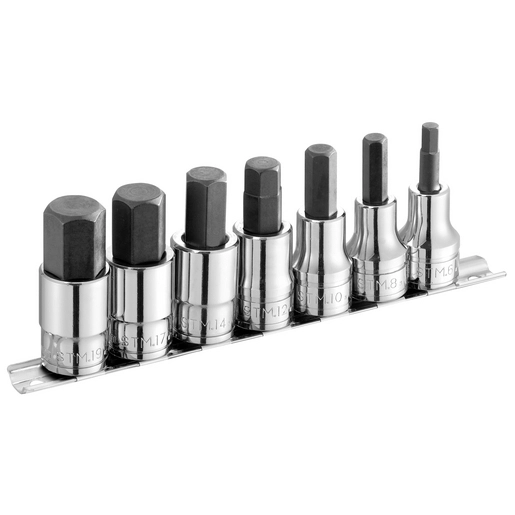 Jeu de 7 douilles-tournevis 6 pans FACOM en rack - ST.40
