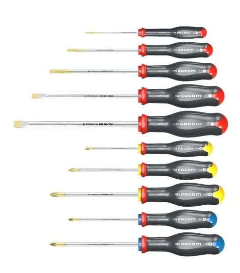 Jeu de 10 tournevis Protwist FACOM - ATW.J10PB